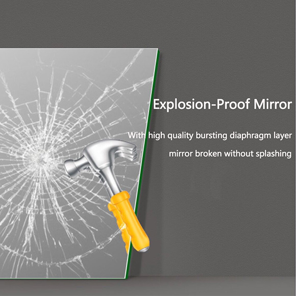 Explosion proof film mirror