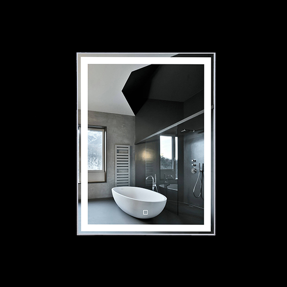 metal frame led anti-fog mirror