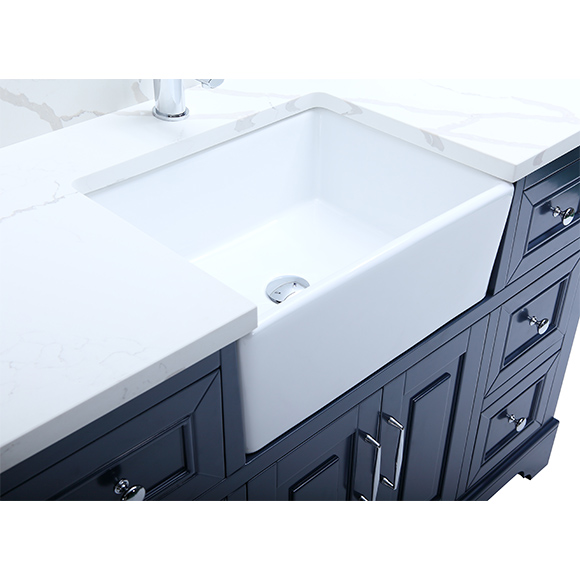 48 Inch Apron Sink Farmhouse Style Bathroom Vanity Luxdream   Apron Sink CUPC Approved Bath Vanity 