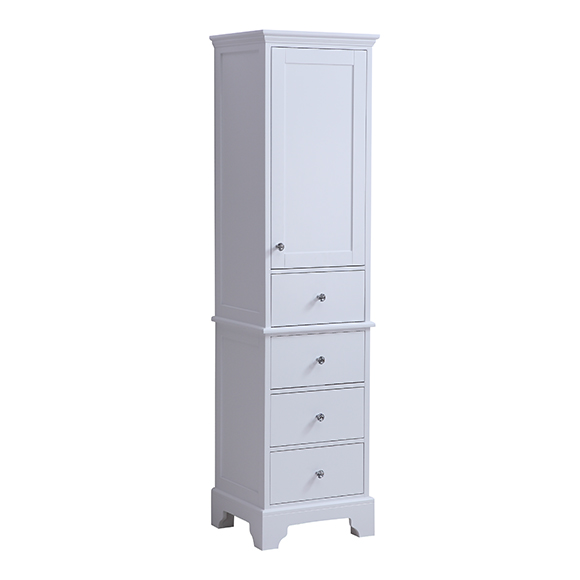 tall solid wood bathroom cabinet
