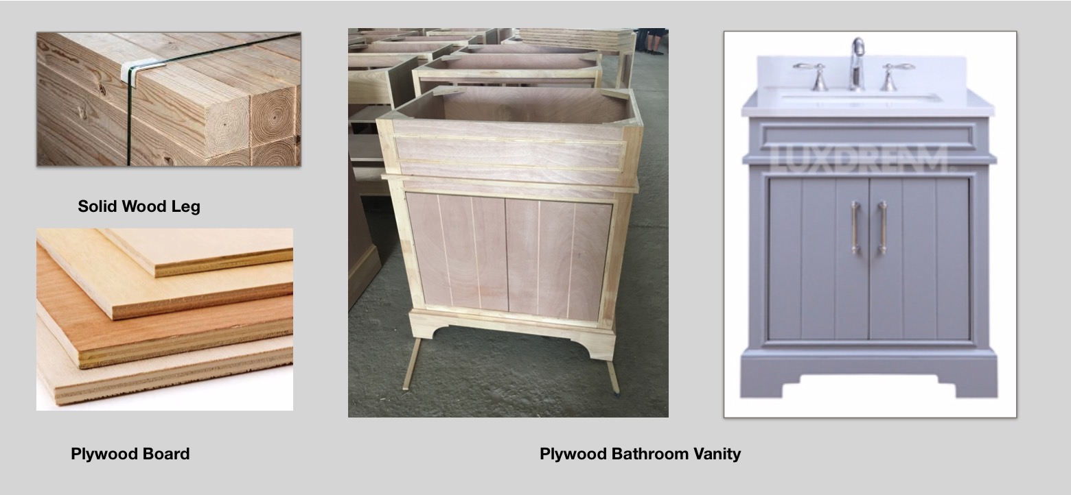 plywood bathroom cabinet