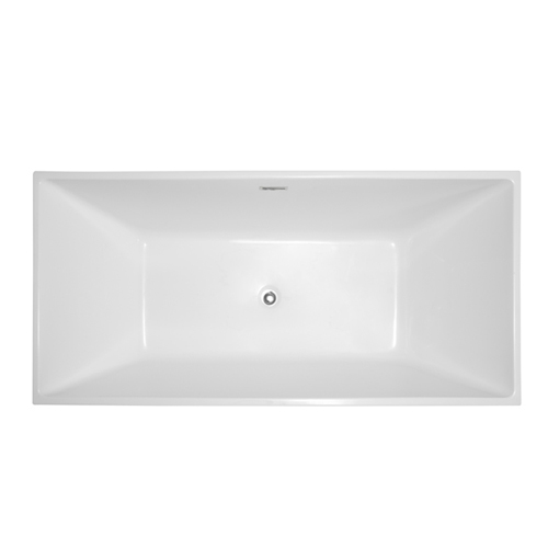 Luxdream Rectangle White Freestanidng Soaking Bath