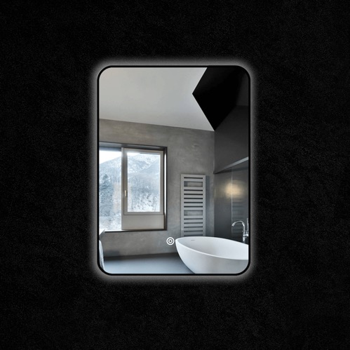 Black Mirror with LED light
