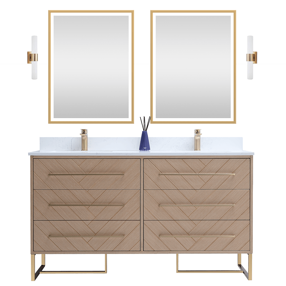 modern bathroom cabinets with mirror and light 1